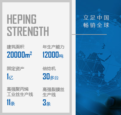 徐州和平化纖有限公司，丙綸工業(yè)絲，裂膜工業(yè)絲，丙綸高強(qiáng)絲，聚丙烯高強(qiáng)絲，高強(qiáng)丙綸網(wǎng)絡(luò)絲